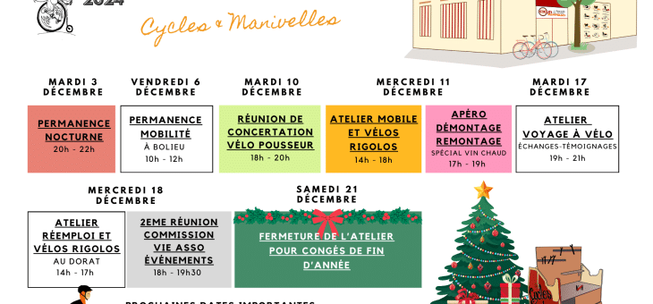 Calendrier des événements